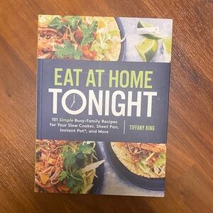 Eat at Home Tonight Cookbook by - Green and Blue Cover